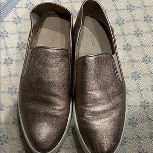 Vince Women’s Bronze Slip-On Loafers